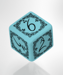 Kostka k6 - Elficka Niebiesko-Czarna
