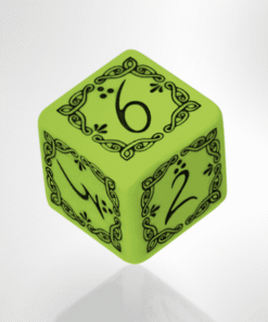 Kostka k6 - Elficka Zielona-Czarna