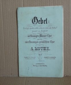 Gebet - A. Kothe - nuty dla chóru - 1868 r