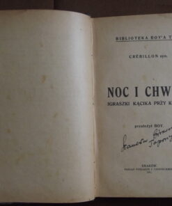 noc i chwila crebillon