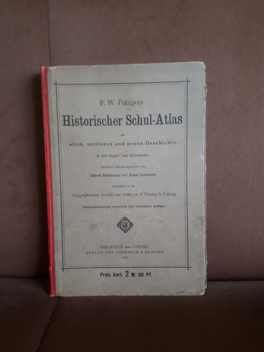 historischer schul-atlas putzgers 1901