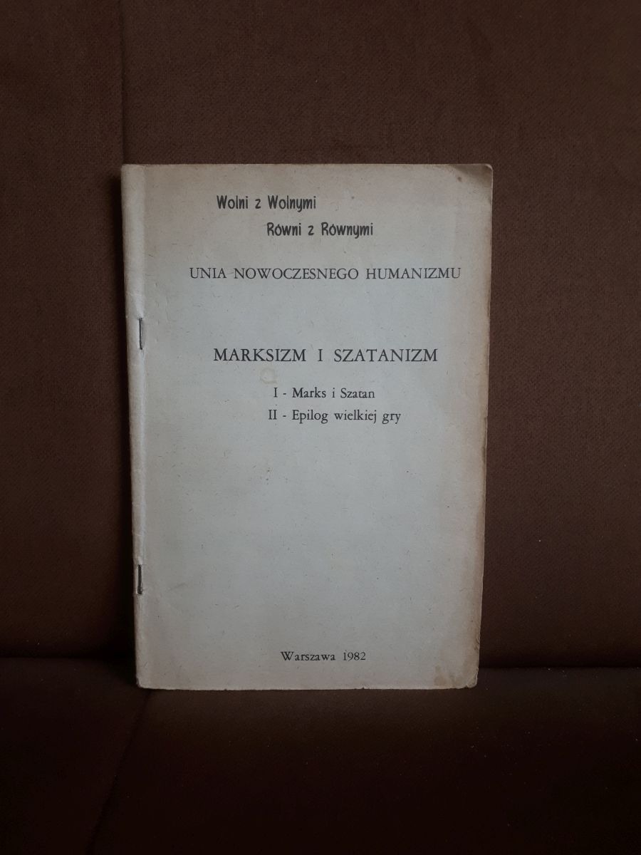 marksizm i szatanizm unia nowoczesngo humanizmu 1982