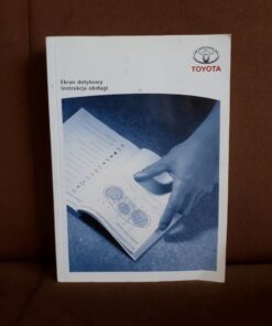 toyota ekran dotykowy instrukcja obslugi