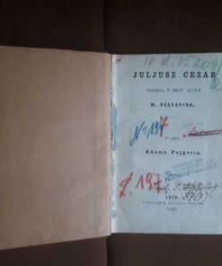 juljusz cezar tragedja szekspira lwow 1859