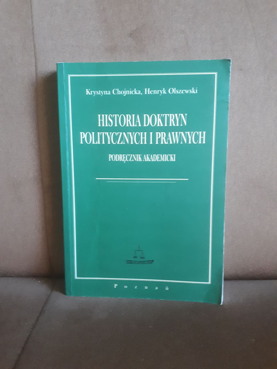 historia doktryn politycznych i prawnych chojnicka