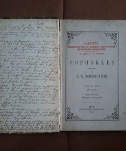 antigone sophokles scheidewin 1860 sammlung griechischer und lateinischer schriftsteller mit deutschen anmerkungen
