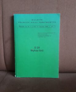 D 29 wykaz linii biuletyn polskich kolei panstwowych 1999