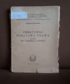 Obiektywna podstawa prawa według św. Tomasza z Akwinu